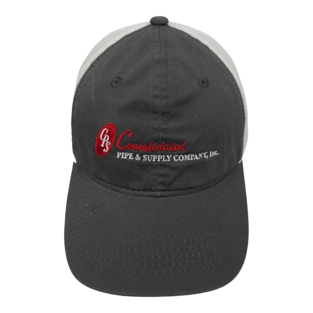 Consolidated Pipe Supply Company Logo Mesh Strapback Cap Trucker Baseball Hat